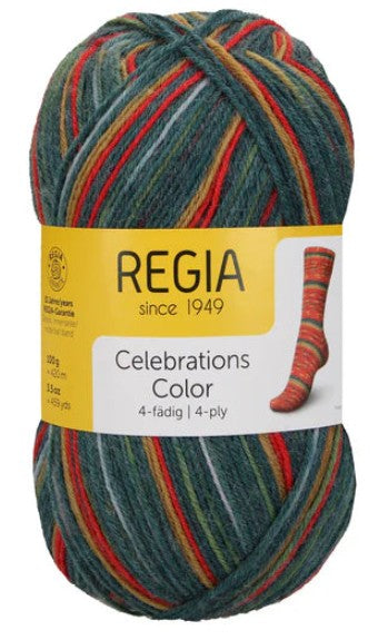 Regia 4-Ply Celebrations Color - Mossy Valley (Color #9420) - FULL BAG SALE (5 SKEINS)