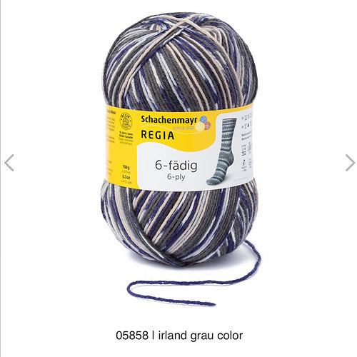Regia 6-Ply - Irland Grey (Color #5858)