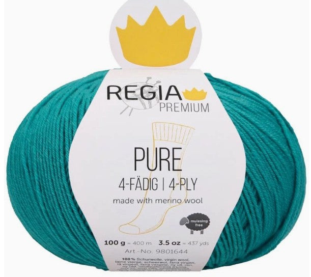 Regia Premium Pure Merino - Caribbean (Color #68) on sale at Little Knits