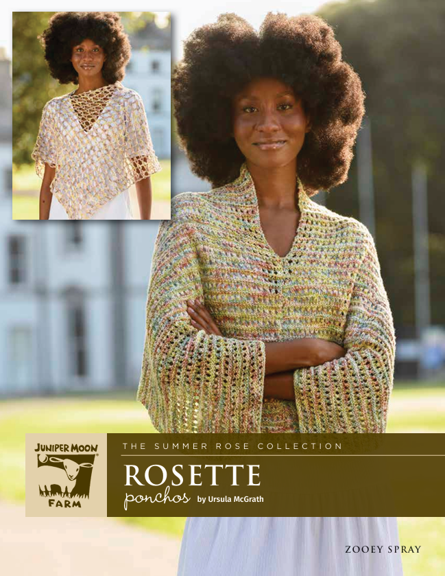 A Juniper Moon Farm Zooey Spray Pattern - Rosette Shawl (PDF)