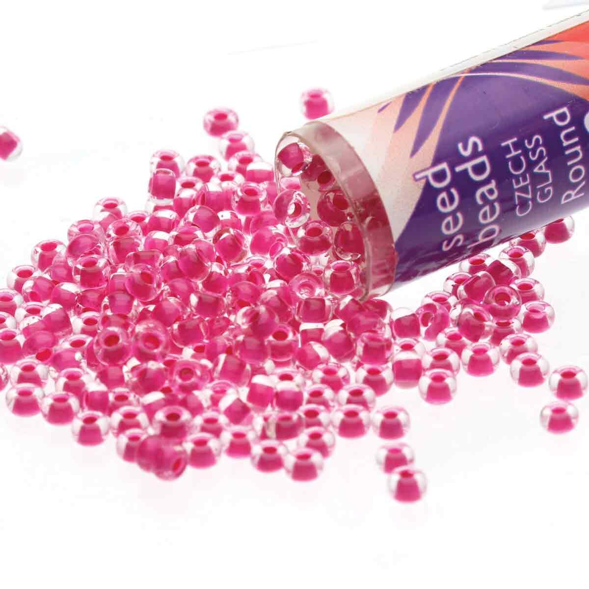 6/0 Czech Seed Beads  - Terra Intensive Magenta (Color #08A26) 20 Gram Tube