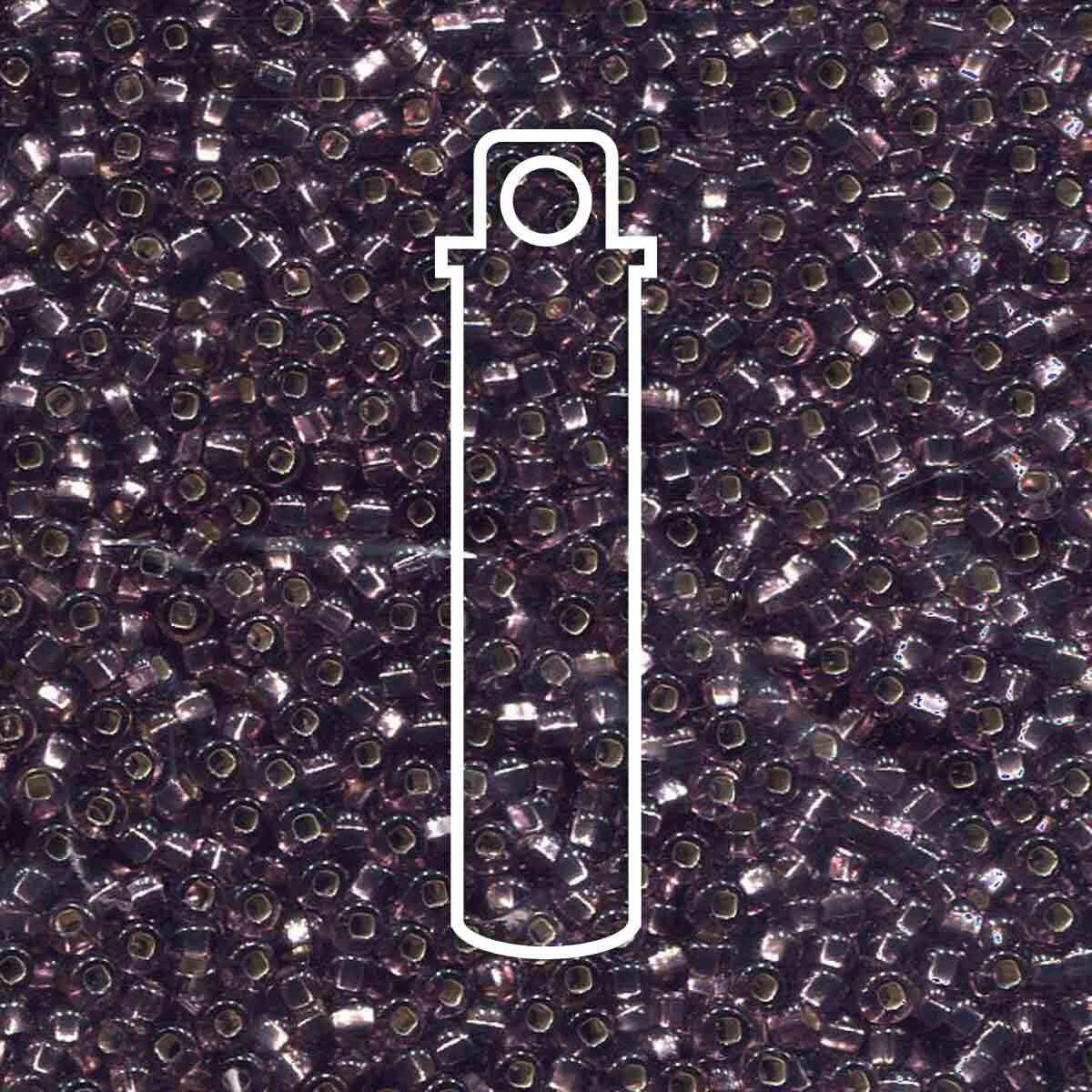 6/0 Czech Seed Beads  - Light Amethyst Silver Lined (Color #27010) 20 Gram Tube