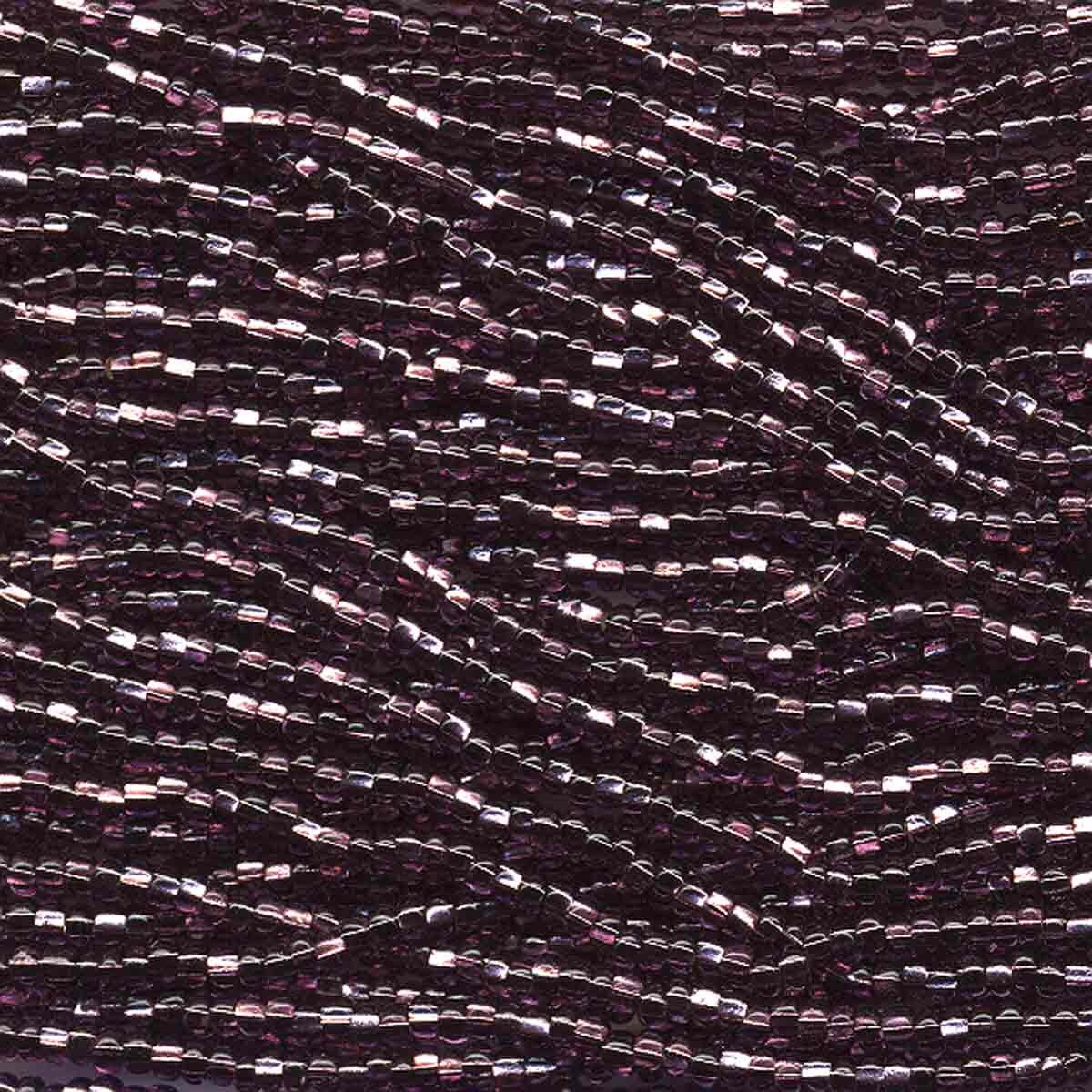 6/0 Czech Seed Beads - Amy SIlver Lined (Color #27060) - 6 String Hanks, 73 Grams