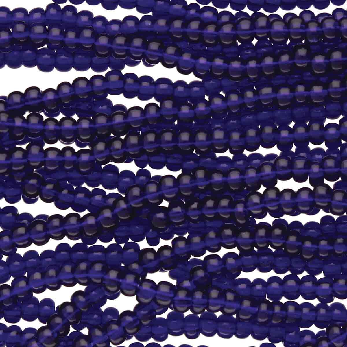 6/0 Czech Seed Beads - Cobalt (Color #30110) - 6 String Hanks, 69 Grams