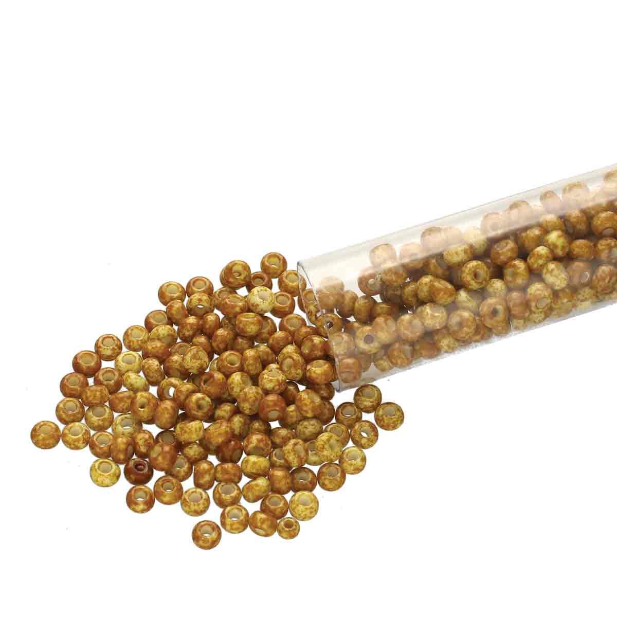 6/0 Czech Seed Beads  - Travertine (Color #66209) 20 Gram Tube