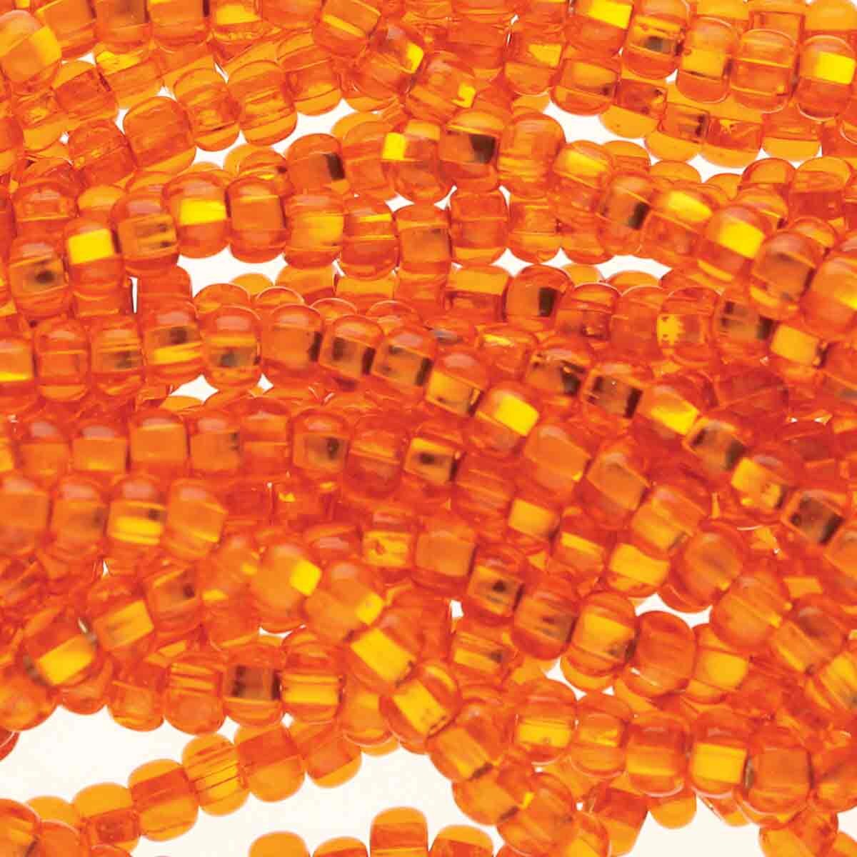 6/0 Czech Seed Beads - Hyacinth Silver Lined (Color #97030) - 6 String Hanks, 68 Grams