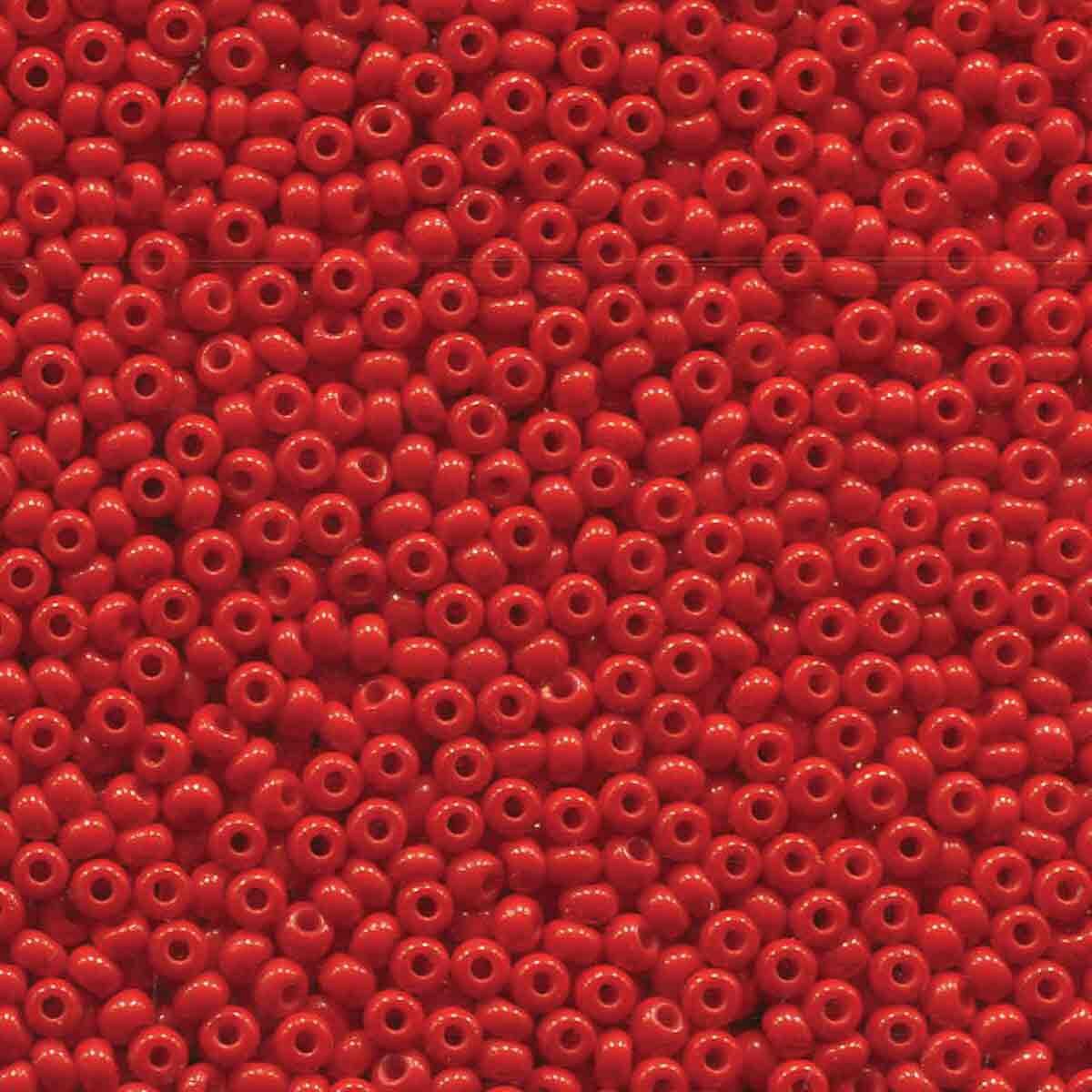 8/0 Czech Seed Beads  - Light Red (Color #93170) 250 Gram Bag