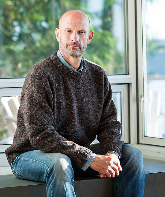 A Churchmouse Yarns and Teas Pattern - Saddle Shoulder Men's Pullover (PDF)