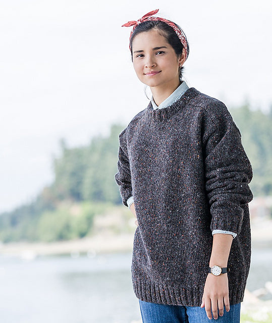 A Churchmouse Yarns and Teas Pattern - Saddle Shoulder Men's Pullover (PDF)