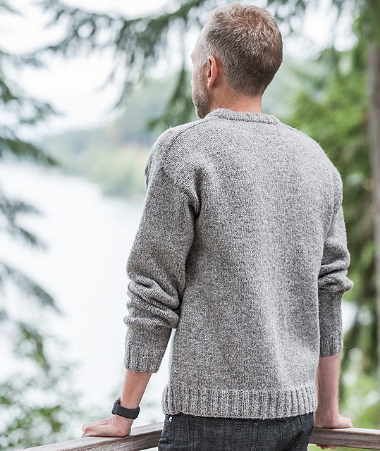 A Churchmouse Yarns and Teas Pattern - Saddle Shoulder Men's Pullover (PDF)