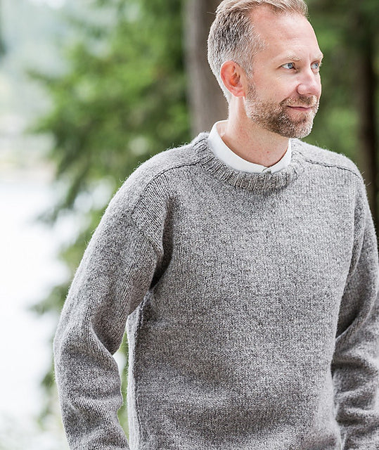 A Churchmouse Yarns and Teas Pattern - Saddle Shoulder Men's Pullover (PDF)