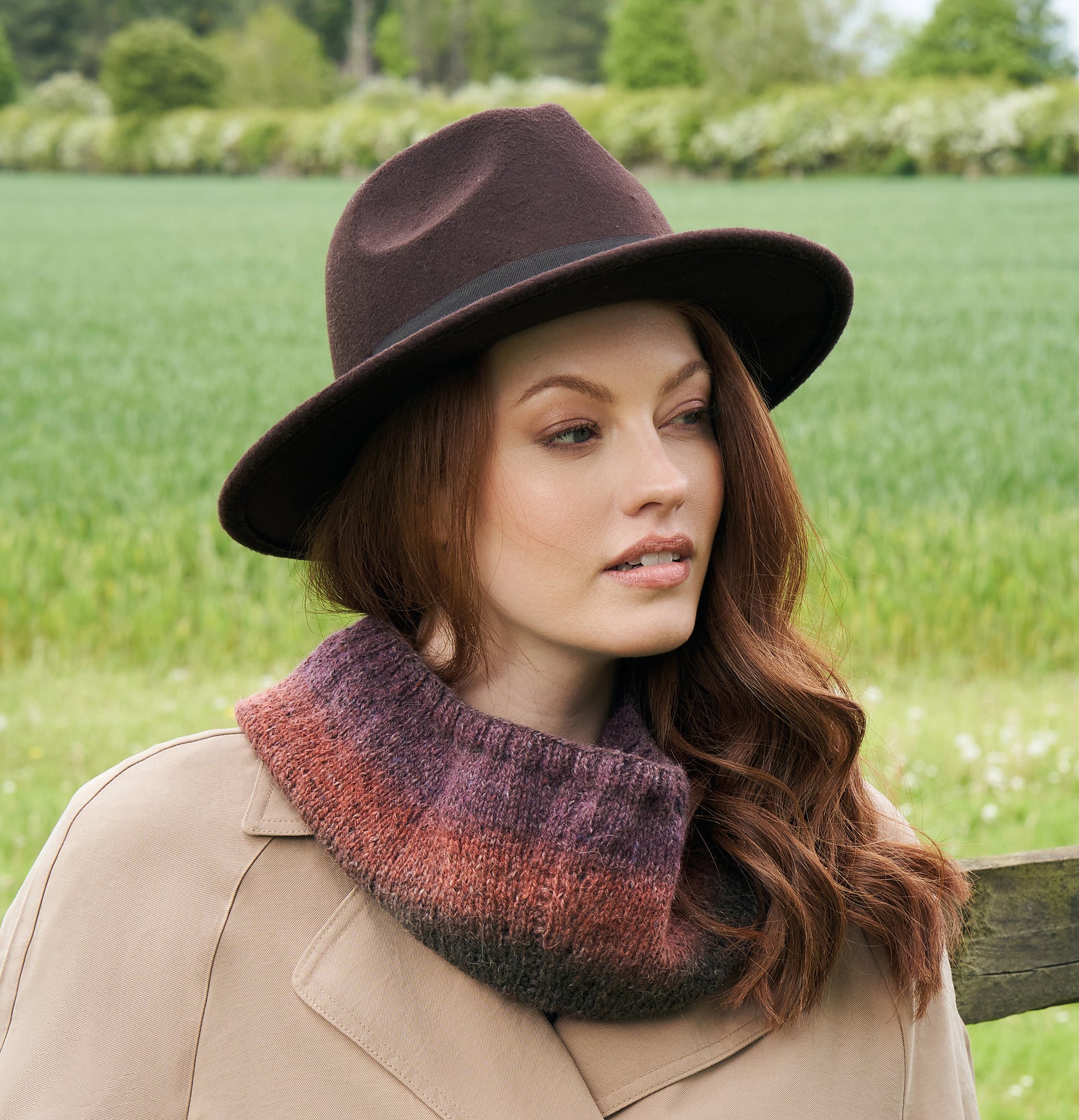 A Rowan Felted Tweed Colour Pattern - Scallop Cowl (PDF)