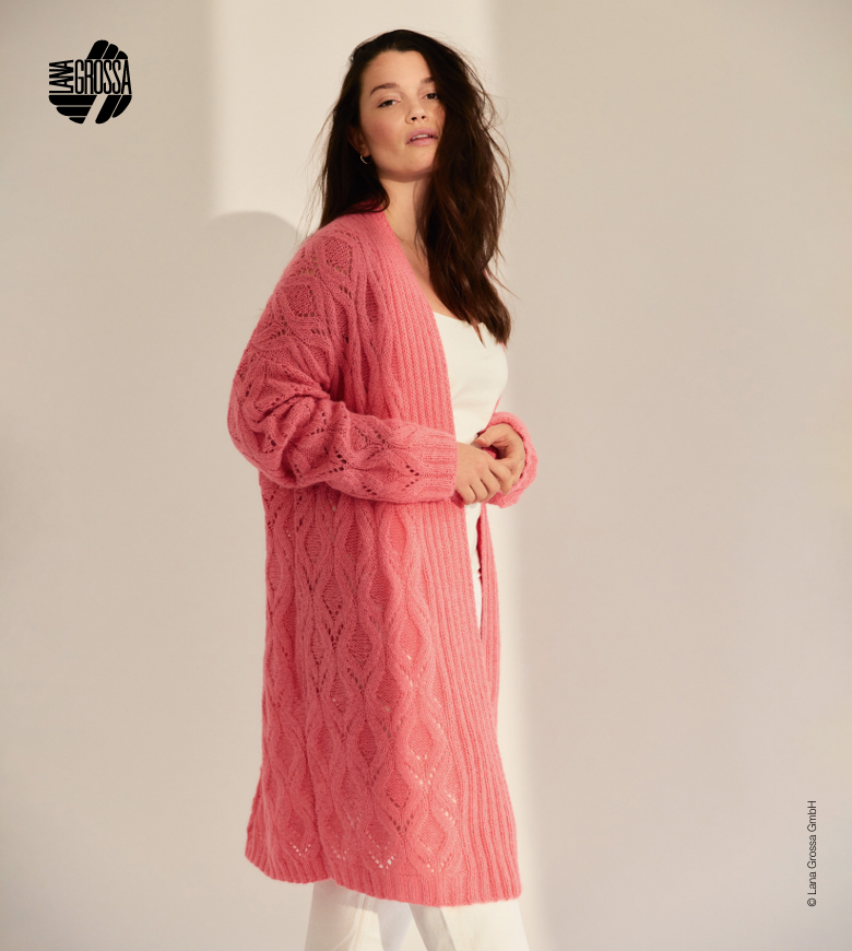 A Lana Grossa Campo & Setasuri Pattern - Long Cardigan 31 (PDF)