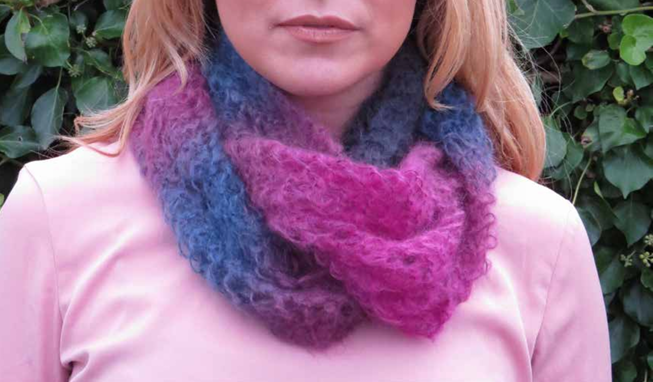 A Louisa Harding Amitola Brushed - Latticed Infinity Cowl (PDF)