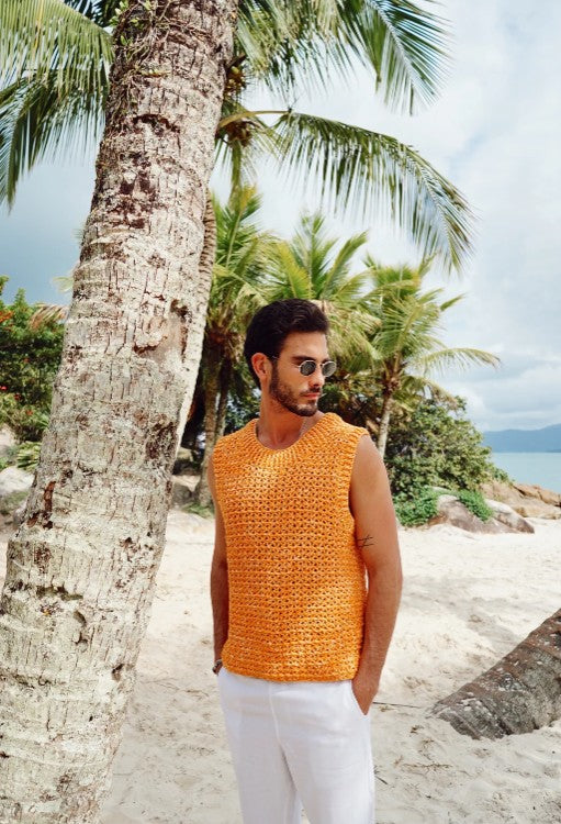 A FREE Crochet  Circulo Jeans Pattern - Sleeveless Tank (PDF)
