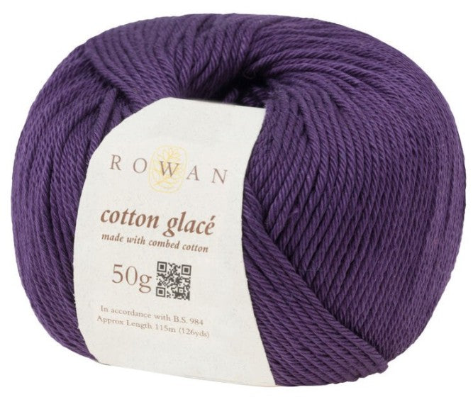 Rowan Cotton Glace - Black Currant (Color #862) - FULL BAG SALE (5 SKEINS)