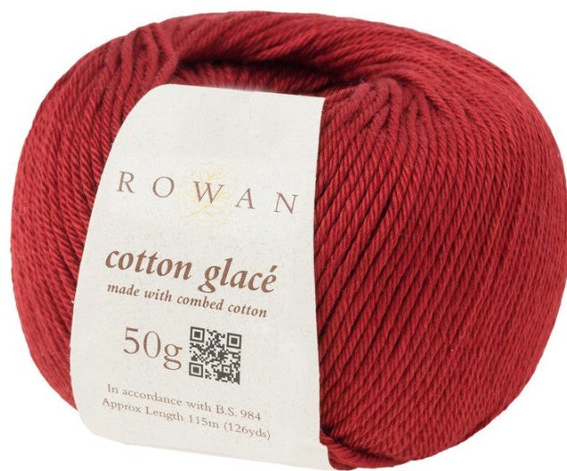 Rowan Cotton Glace - Blood Orange (Color #445) - FULL BAG SALE (5 SKEINS)