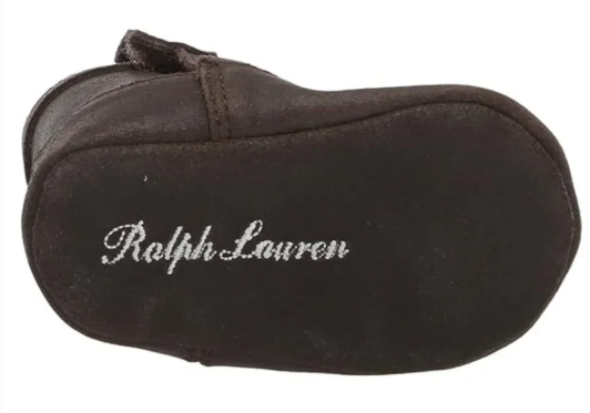 Ralph Lauren Unisex-Baby Marilee Crib Shoe New w/ Box, Size 3