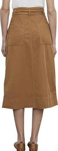 VELVET BY GRAHAM & SPENCER Women's Kennedy Cotton Corduroy Skirt, Clove Size: 6