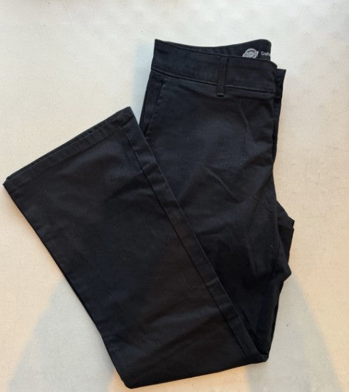 Dickies Women's Flat Front Stretch Cotton Blend Pants Size: 6 SH