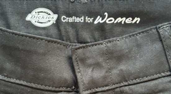 Dickies Women's Flat Front Stretch Cotton Blend Pants Size: 6 SH