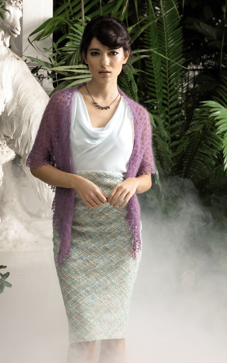 A FREE Kidsilk Haze Pattern - Triangle Shawl (PDF) - English, Danish, Dutch, French, German & Swedish