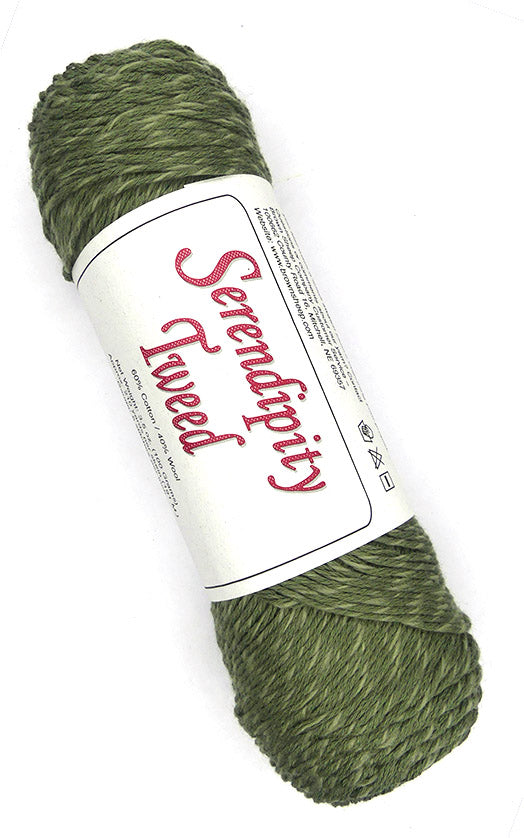 Brown Sheep Serendipity Tweed - Tuscan Olive