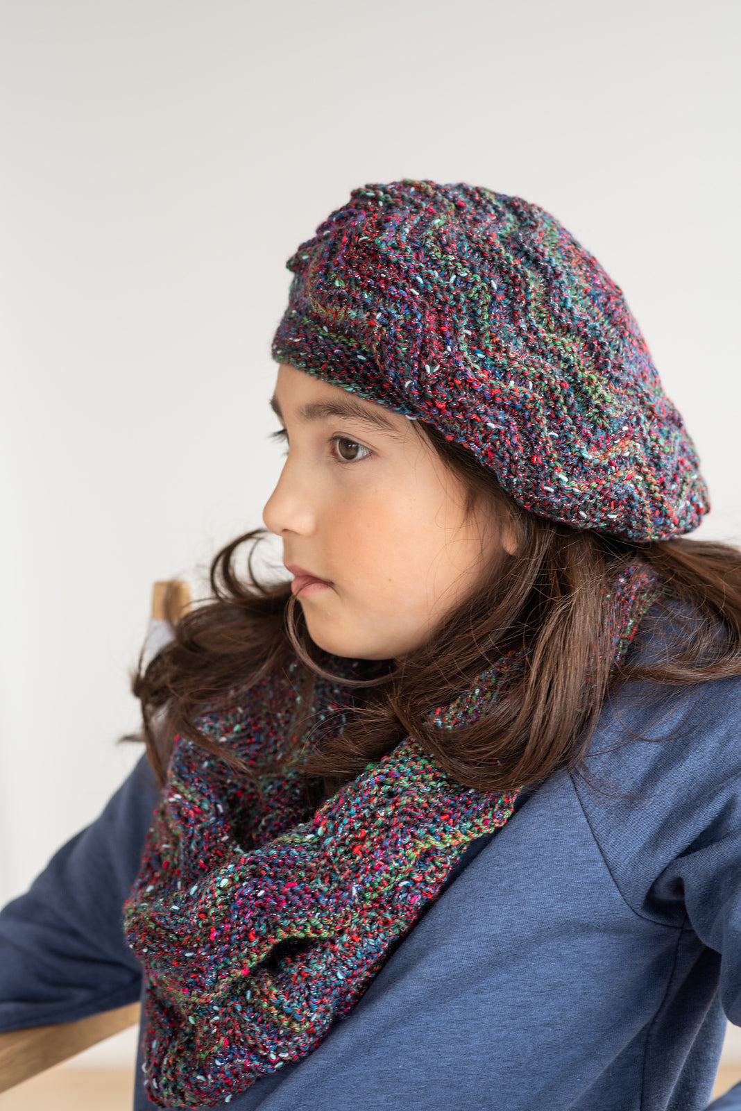 A Berroco Sesame Pattern - Chloe Beret and Cowl (PDF)