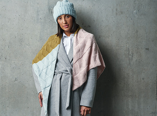 A Rowan Alpaca Soft DK Pattern - EC3 Shawl (PDF)