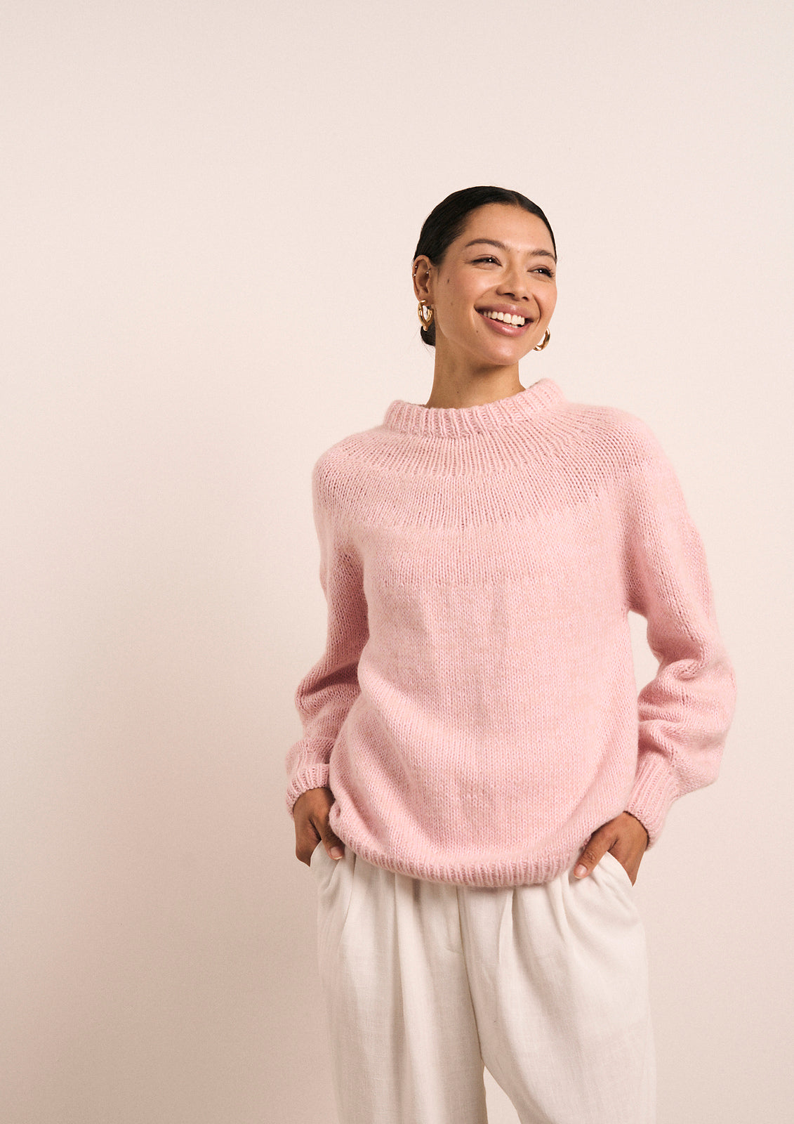 A Rowan Mode Alpaca Haze Pattern - Sigrid Pullover (PDF)