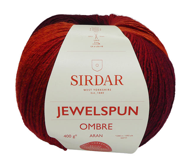 Sirdar Jewelspun Ombre - Sultry Sundown (Color #108) - GIANT 400 Gram Skeins