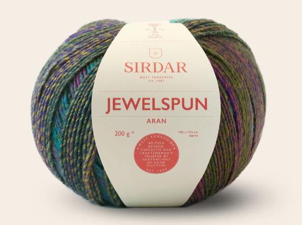 Sirdar Jewelspun Aran - Evening Jade (Color #852) knitting and crochet yarn on sale at little knits