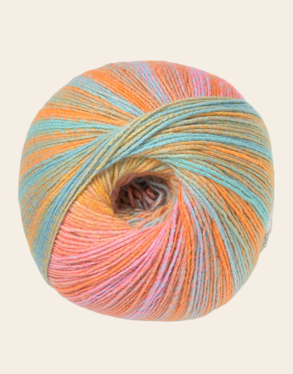 Sirdar Jewelspun Aran - Citrine Sunrise (Color #849) knitting and crochet yarn on sale at little knits