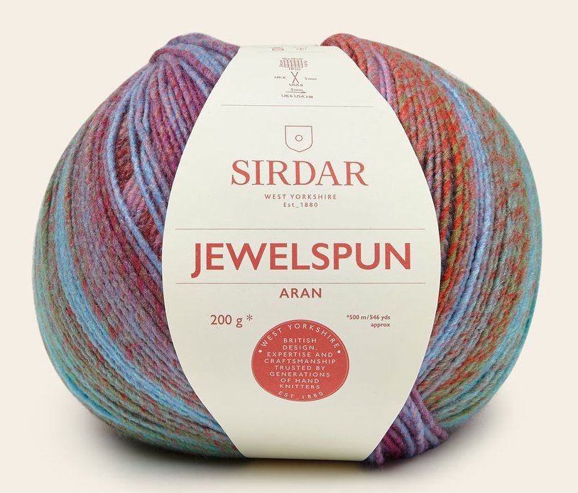 Sirdar Jewelspun Aran - Glacier (Color #844) knitting and crochet yarn on sale at little knits