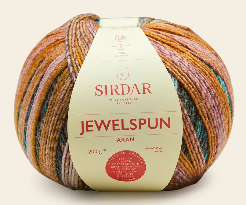 Sirdar Jewelspun Aran - Golden Feldspar (Color #707) knitting and crochet yarn on sale at little knits