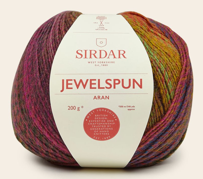 Sirdar Jewelspun Aran - Setting Sun (Color #843) knitting and crochet yarn on sale at little knits