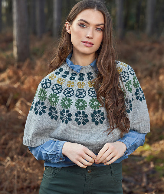 A Rowan Alpaca Soft DK Pattern - Solar Poncho (PDF)