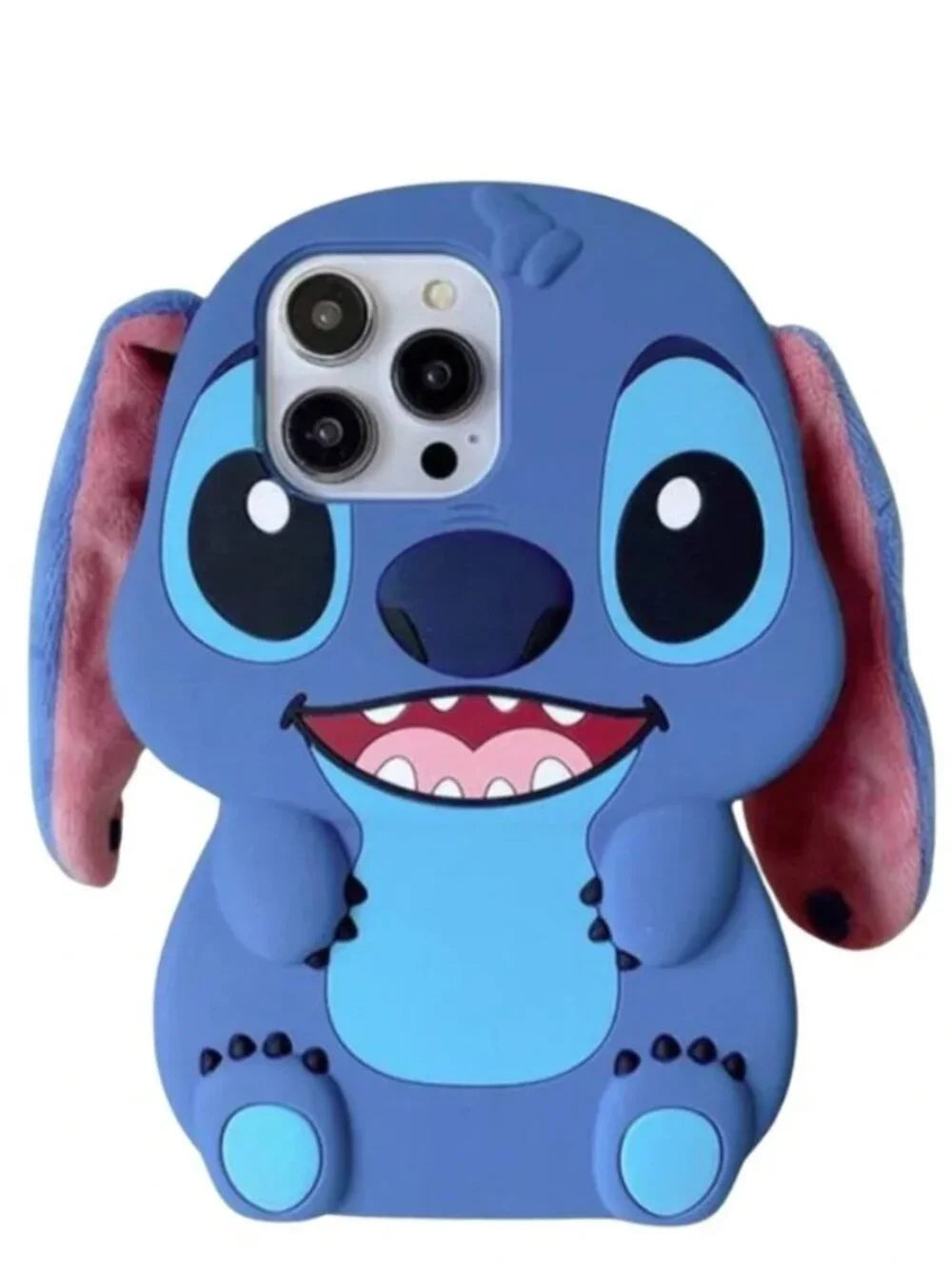 Stitch Phone Case with cute ears for iPhone 13/14/15 Pro Max 6.7 inch Blue on sale at Little Knits