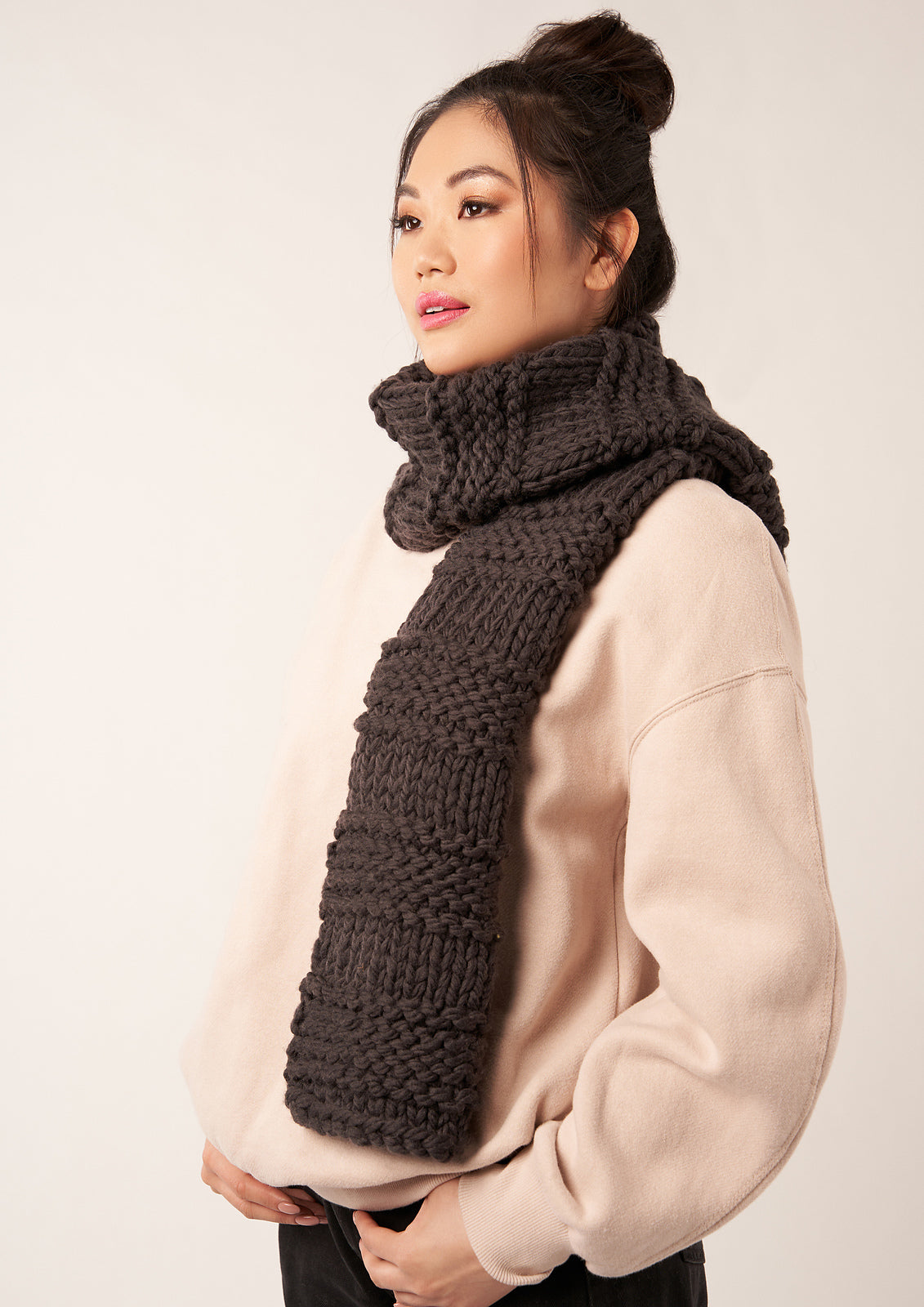 A Rowan BIG Big Wool Pattern - Stormy Scarf (PDF)