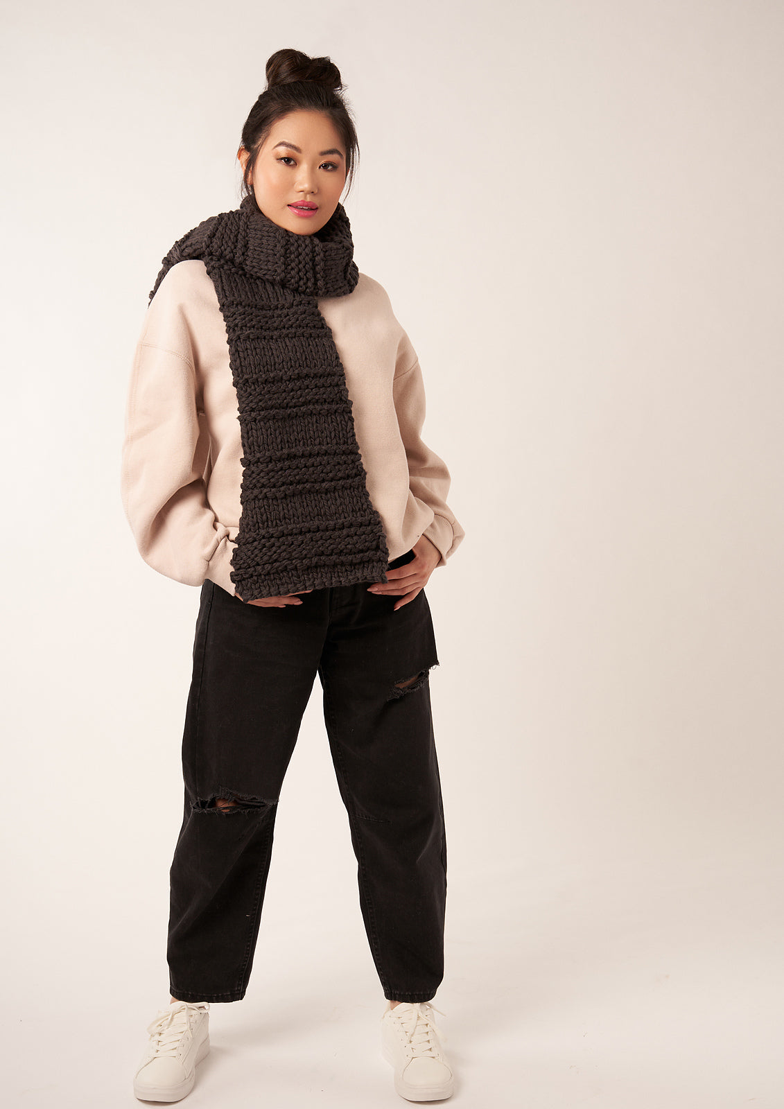 A Rowan BIG Big Wool Pattern - Stormy Scarf (PDF)