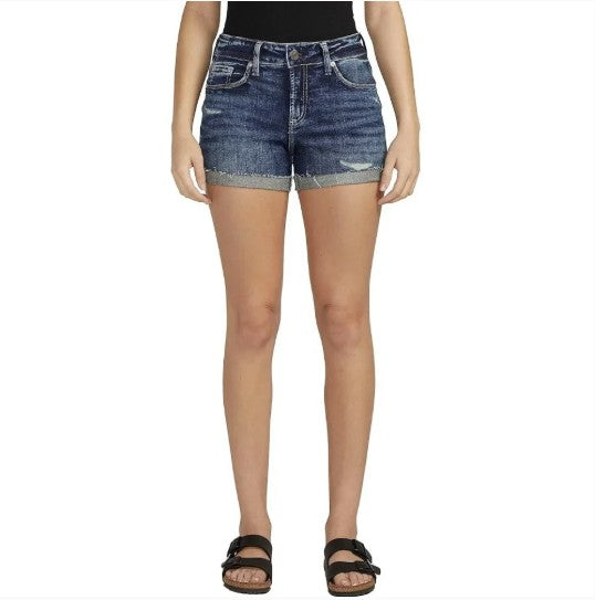 NWT Silver Jeans Co. Women's Suki Mid Rise Curvy Fit Short Size 31