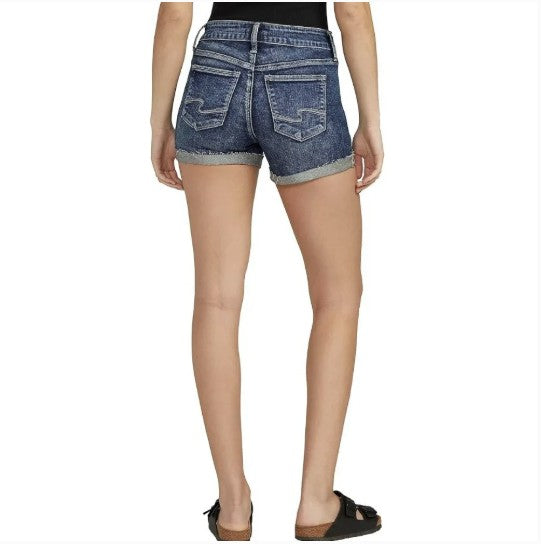 NWT Silver Jeans Co. Women's Suki Mid Rise Curvy Fit Short Size 31