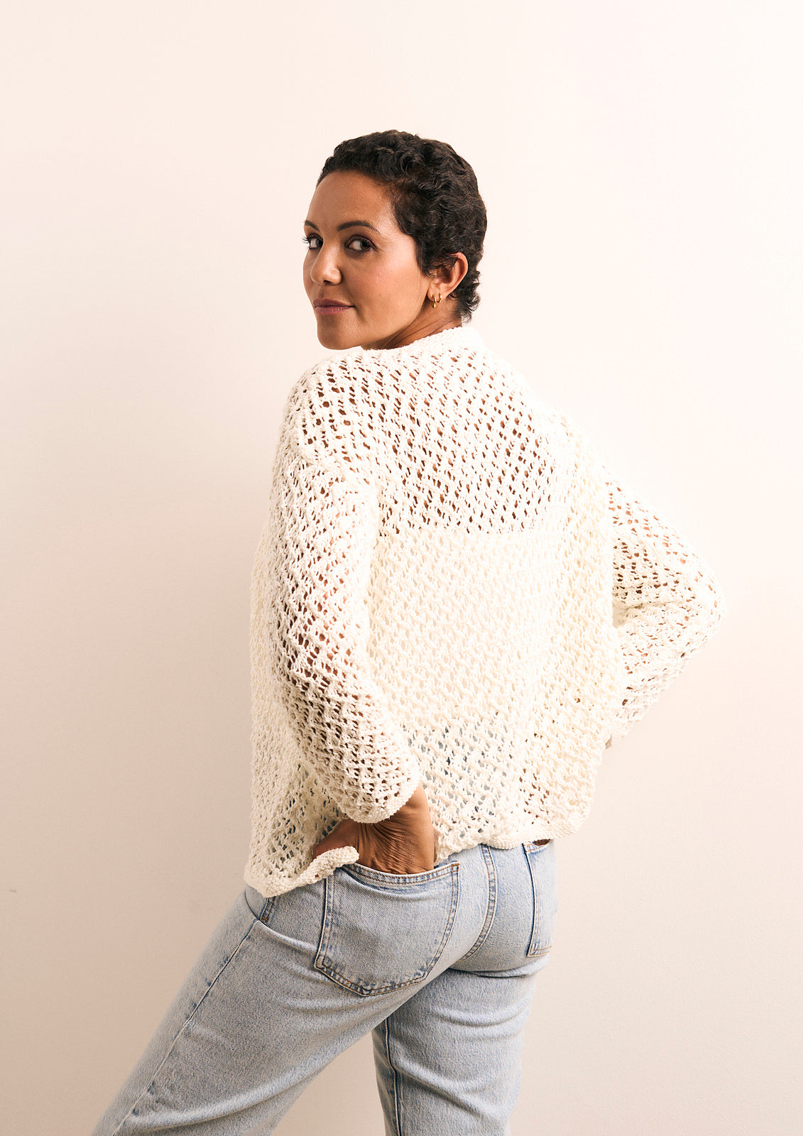 A Rowan Mode Cotton DK Pattern - Tage Cardigan (PDF)