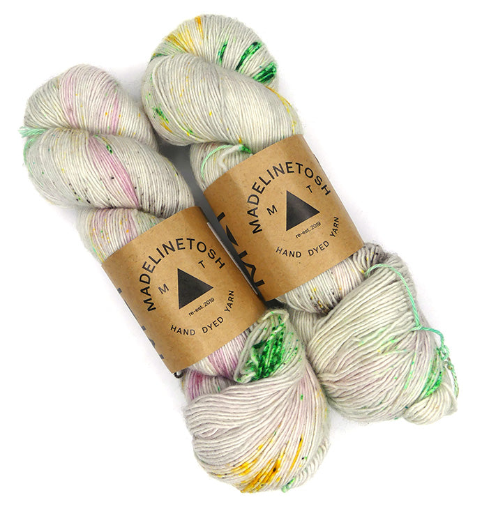 Tosh Merino Light One of a Kind - Snowy Petals - TWO SKEIN SET