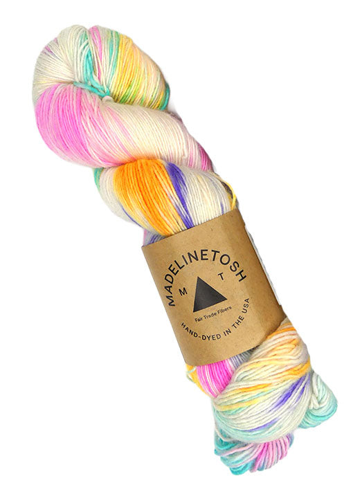 Tosh Merino Light One of a Kind - Soft Neon on White
