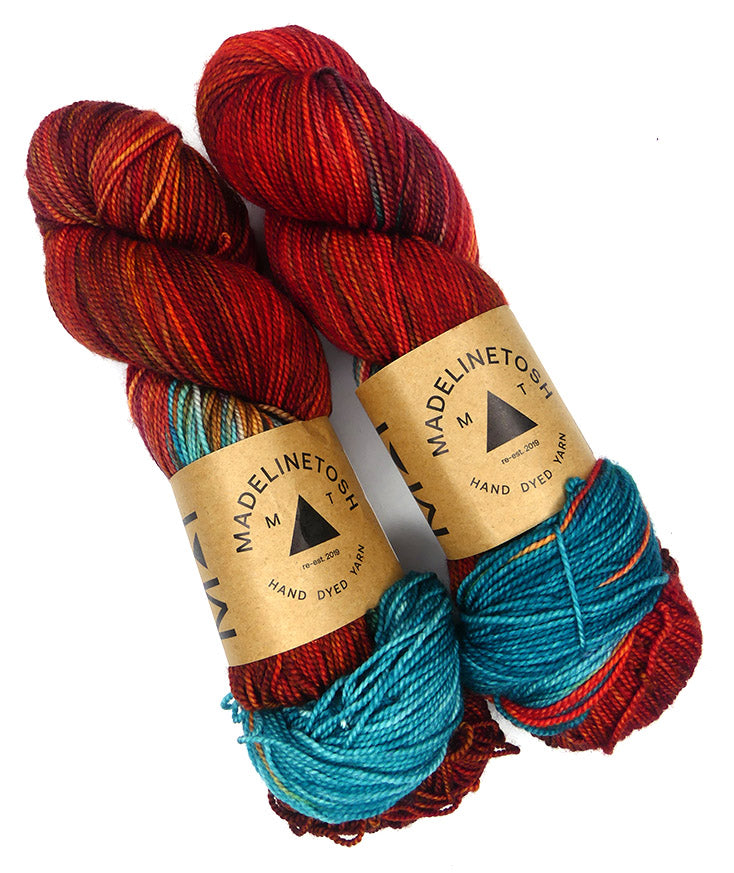 Tosh Sock One of a Kind - Fire and Ice - TWO SKEINS