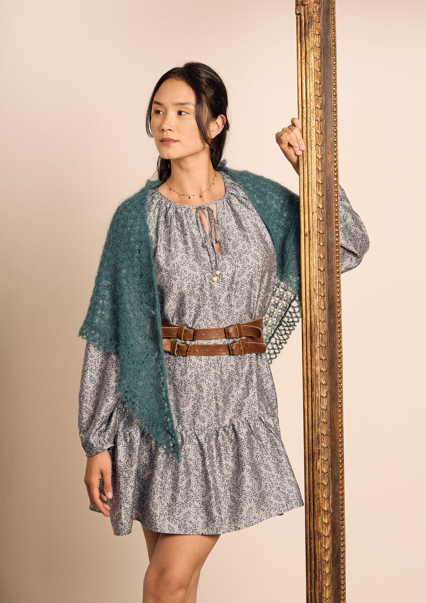 A Rowan Kidsilk Haze Pattern - Triangle Shawl (PDF)