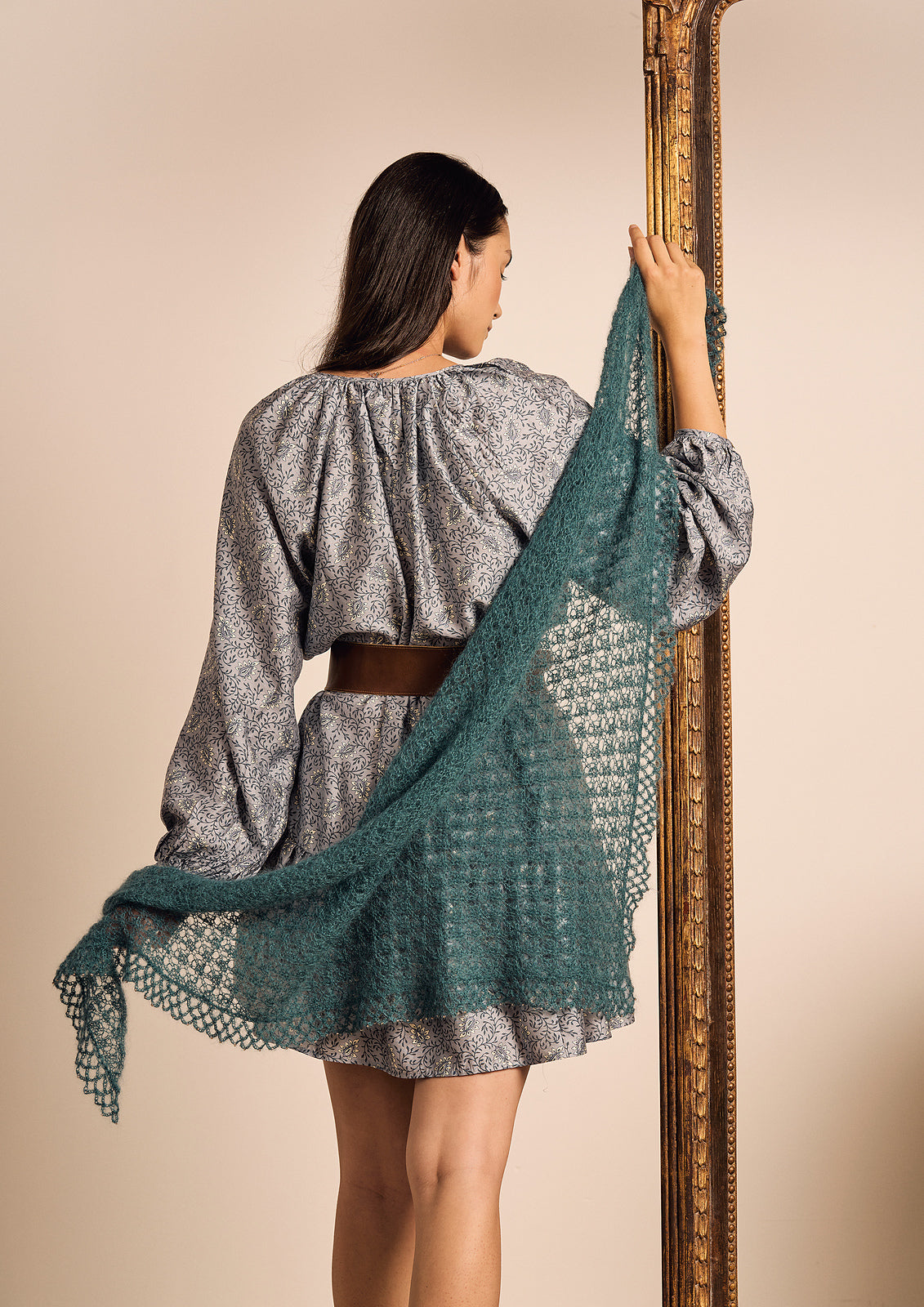 A FREE Kidsilk Haze Pattern - Triangle Shawl (PDF) - English, Danish, Dutch, French, German & Swedish