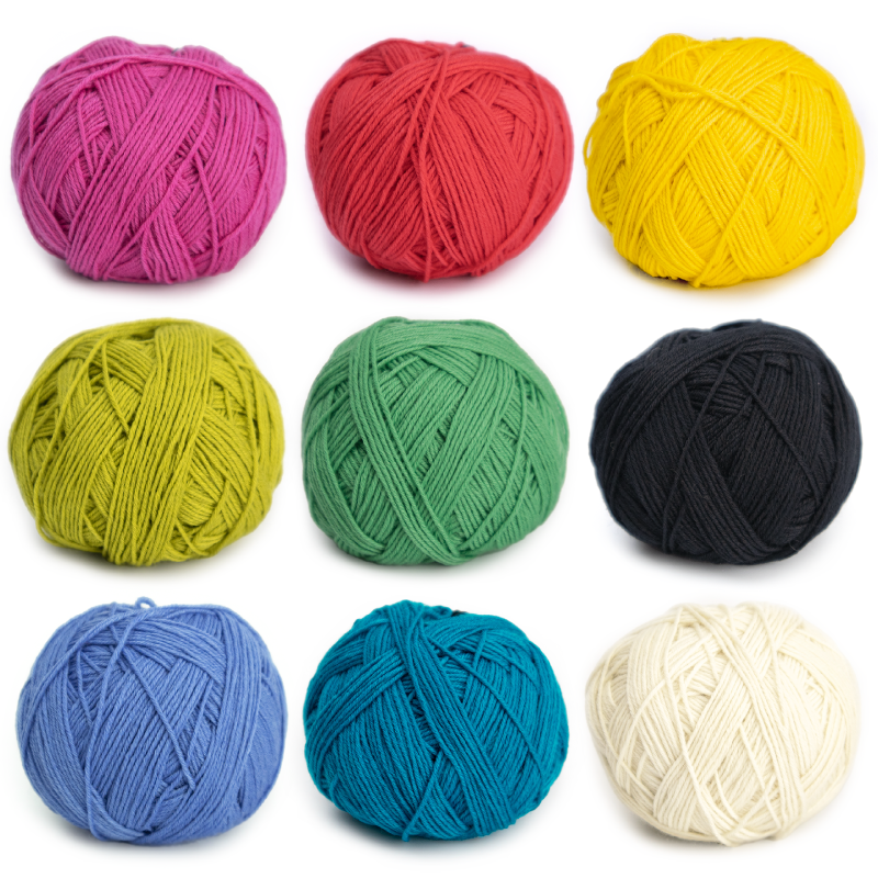 Schoppel Uni Perle 10 SKEIN MYSTERY BAG (4/3/3 Color Split) - 70% OFF SALE!