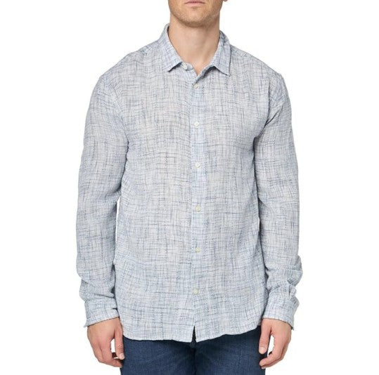 NWT John Varvatos Men's Ross Shirt White Multi Size XL